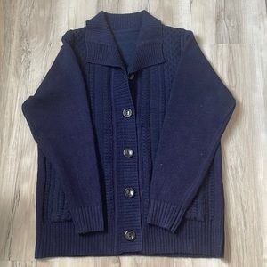 Brand new without tag S/M long sleeve cardigan in the color navy blue.